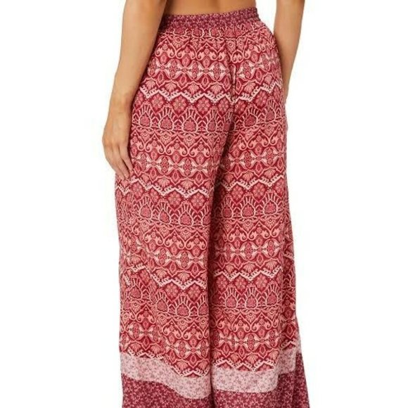 TIGERLILY Nivi Red Boho Print High Waisted Wide Leg Pants RRP$199 - Picture 8 of 16
